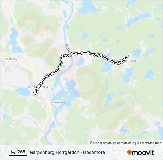 263 Bus Line Map