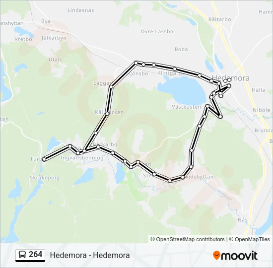 264 Bus Line Map