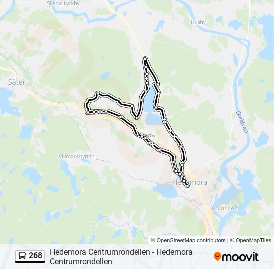 268 Route: Schedules, Stops & Maps - Västerby Skolan (Updated)