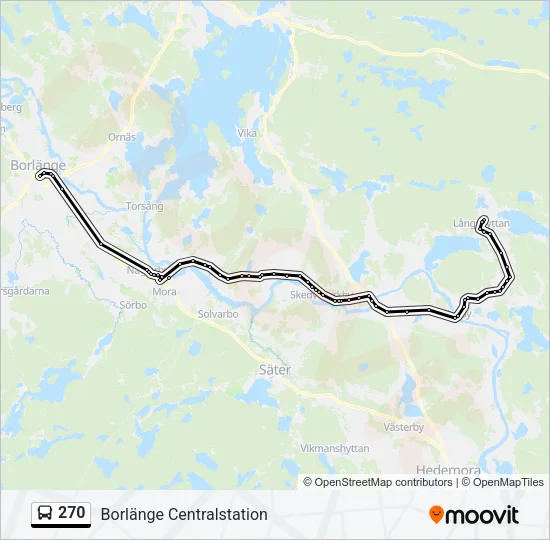 270 Bus Line Map