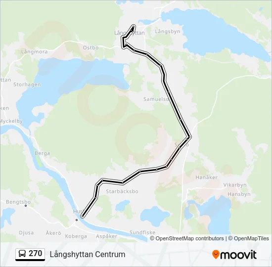 270 Bus Line Map