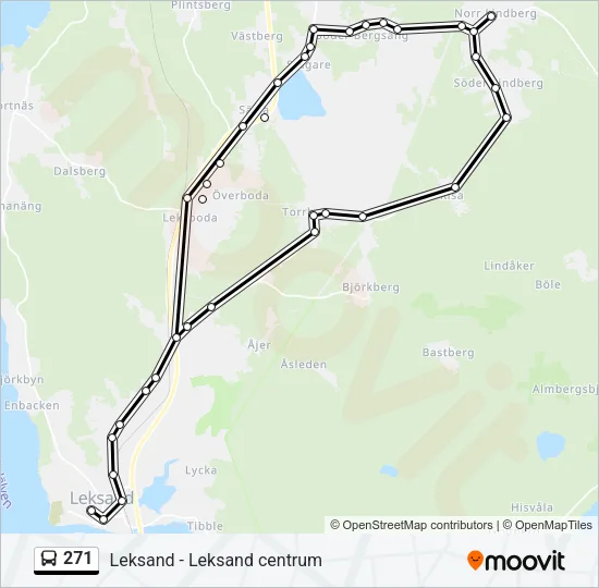 271 Bus Line Map