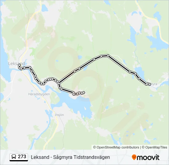 273 Bus Line Map