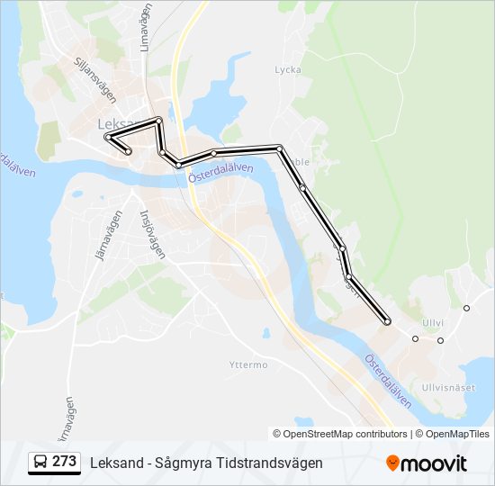 273 bus Line Map