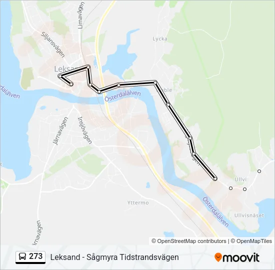 273 Bus Line Map