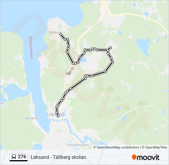 276 bus Line Map