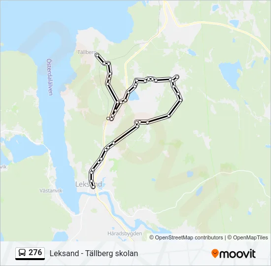276 Bus Line Map