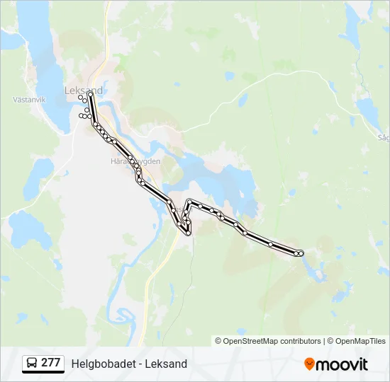 277 Bus Line Map