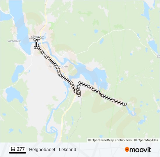 277 bus Line Map