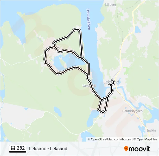 282 Bus Line Map