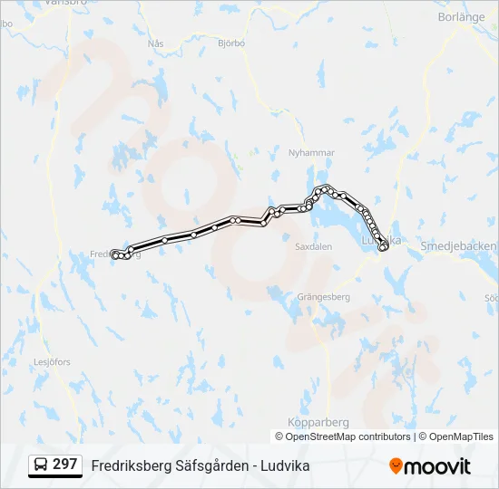 297 Bus Line Map