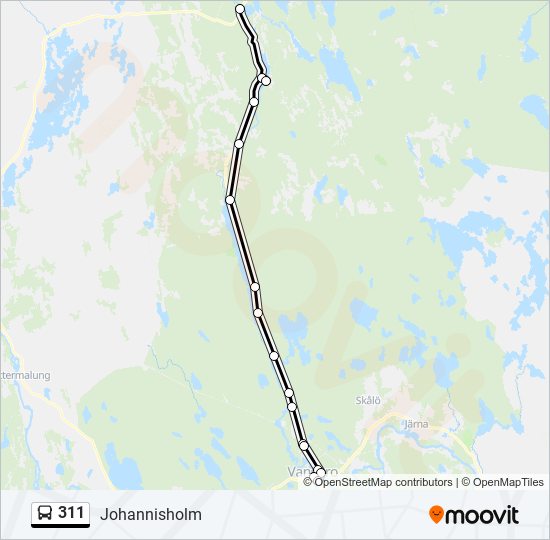 311 bus Line Map