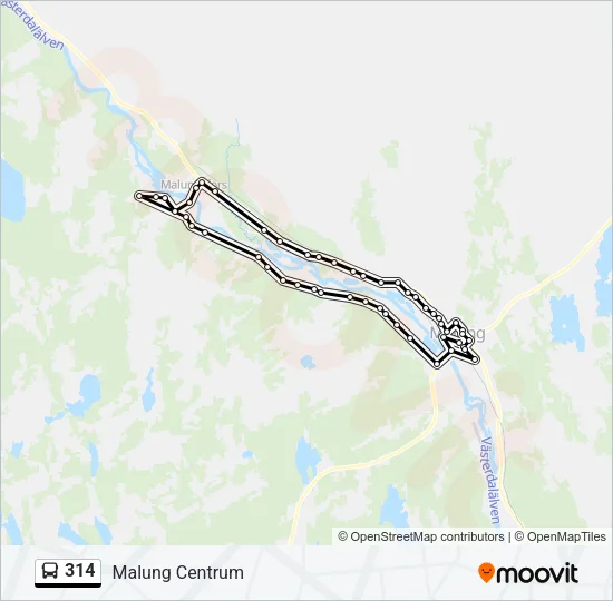 314 Bus Line Map