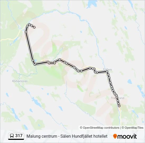 317 Bus Line Map