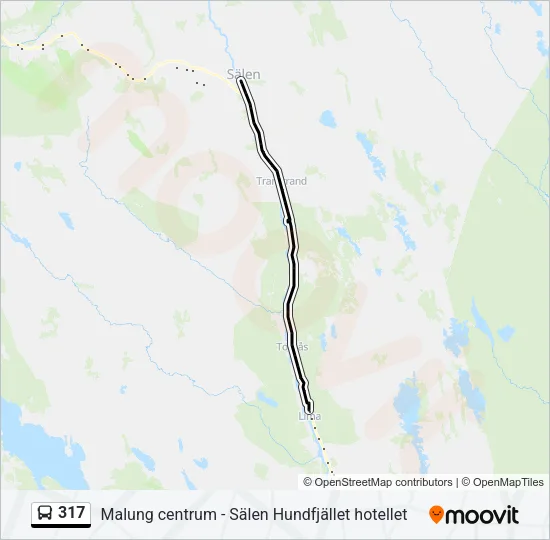 317 Bus Line Map