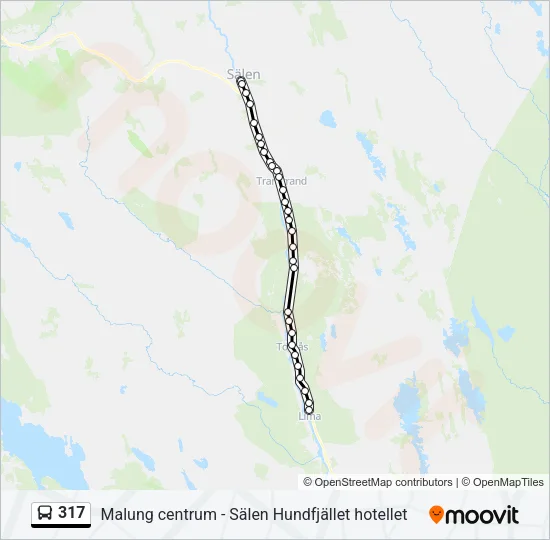 317 Bus Line Map
