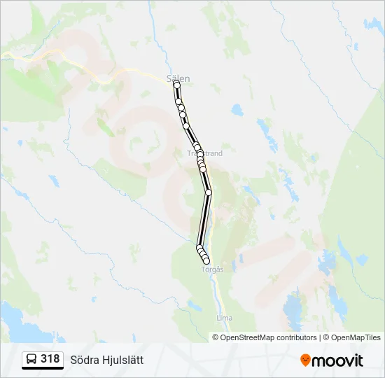 318 Bus Line Map