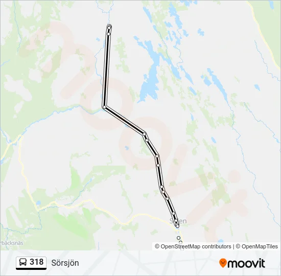318 Bus Line Map