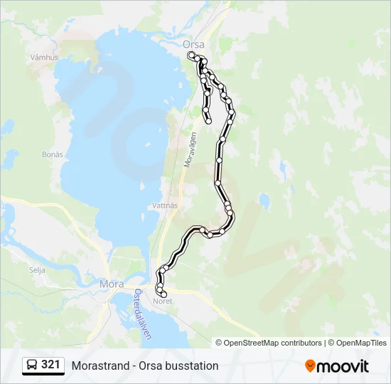 321 Bus Line Map