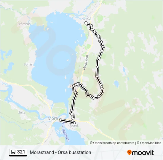 321 Bus Line Map