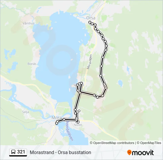 321 Bus Line Map