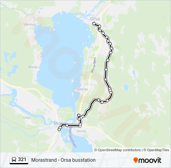 321 Bus Line Map