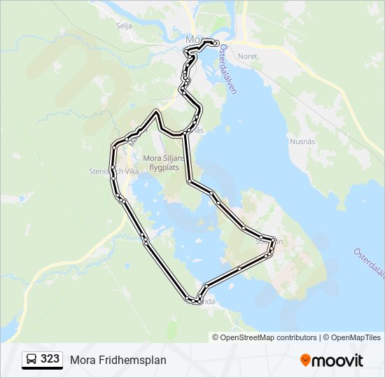 323 bus Line Map