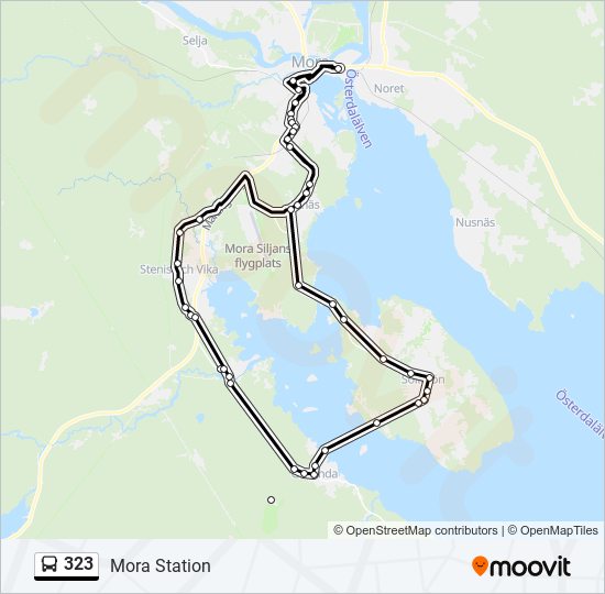 323 bus Line Map