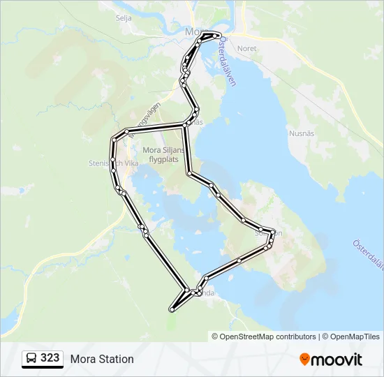 323 Bus Line Map