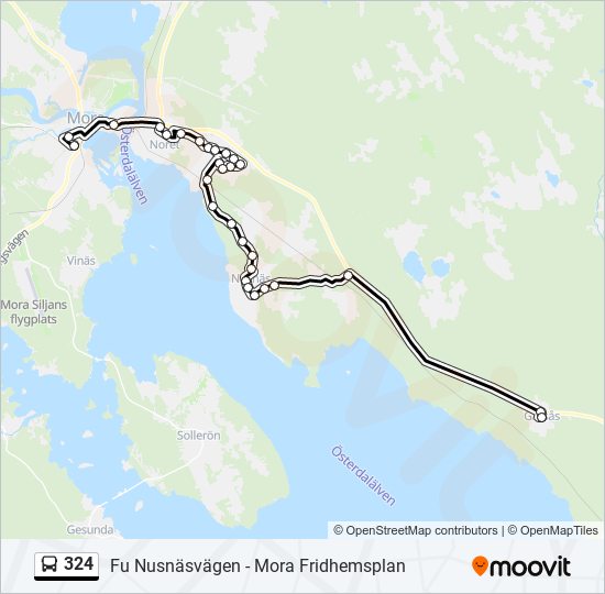 324 Route: Schedules, Stops & Maps - Garsås Bygata (Updated)