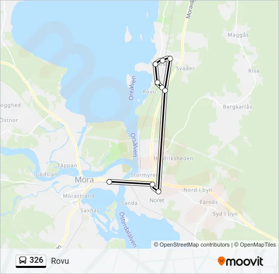 326 Bus Line Map
