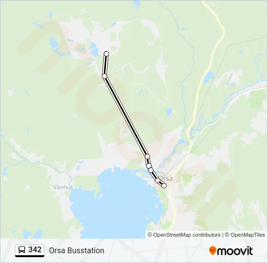 342 Bus Line Map