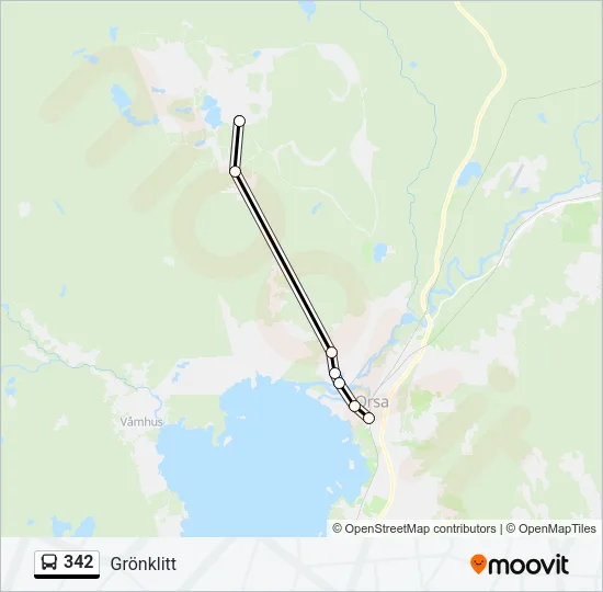 342 Bus Line Map