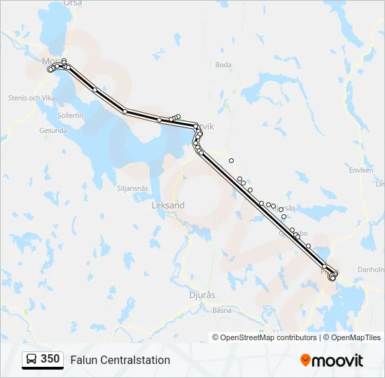 350 Bus Line Map