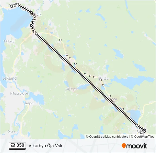 350 Bus Line Map