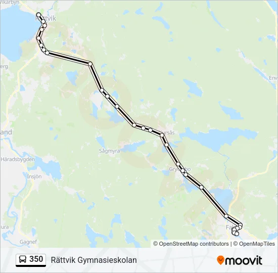 350 Bus Line Map