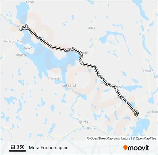 350 Bus Line Map