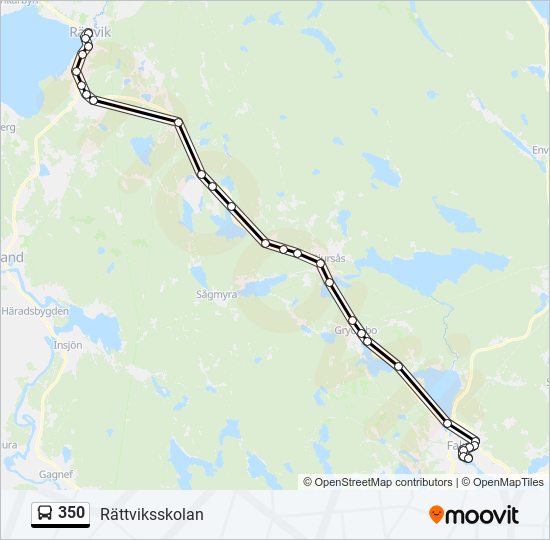 350 bus Line Map