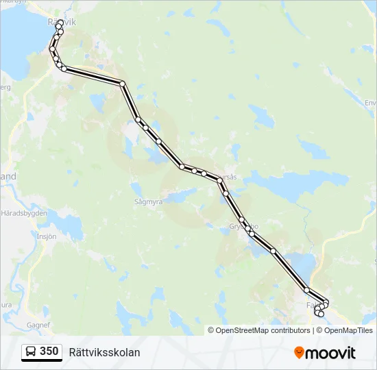 350 Bus Line Map