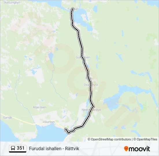 351 Bus Line Map