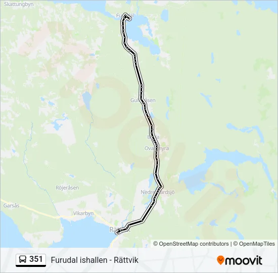 351 Bus Line Map