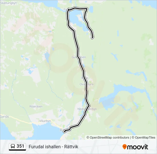 351 Bus Line Map