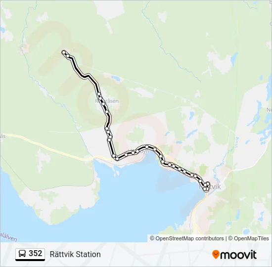 352 Bus Line Map