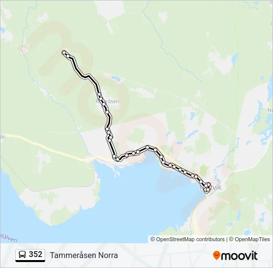 352 Bus Line Map