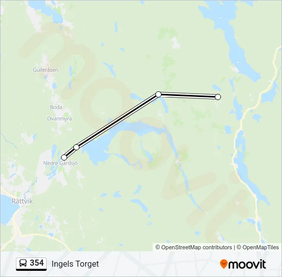 354 Bus Line Map