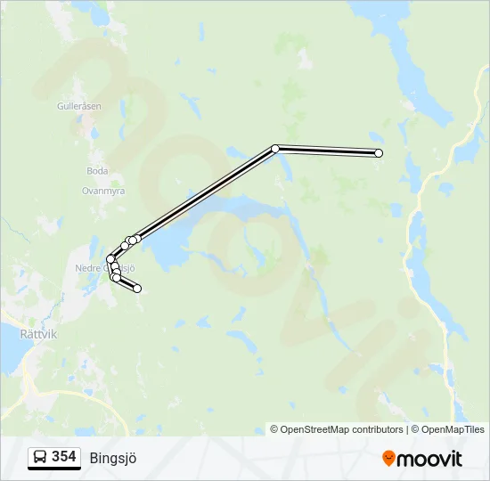 354 Bus Line Map