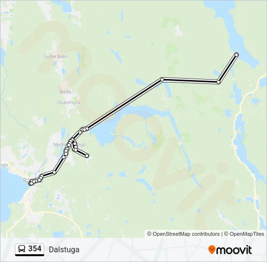 354 Bus Line Map