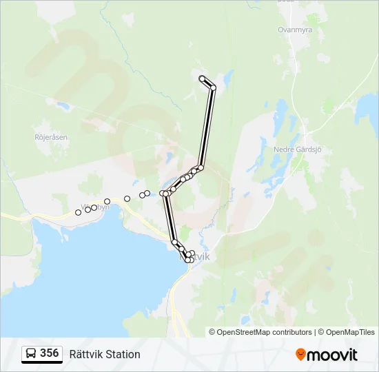 356 Bus Line Map