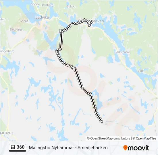 360 Bus Line Map