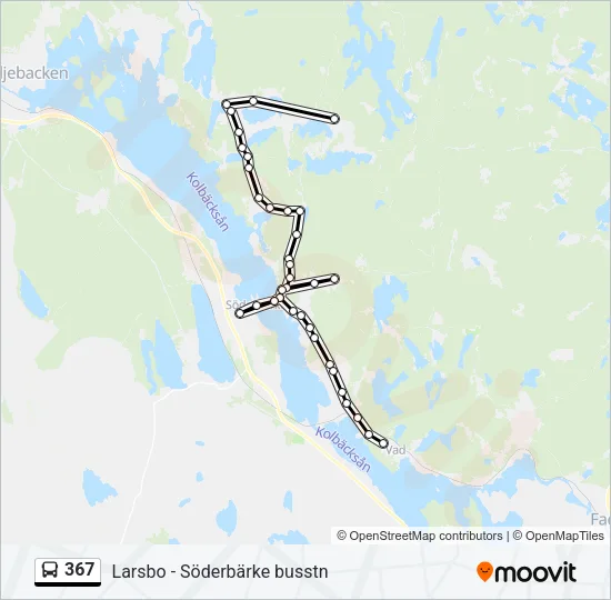 367 Bus Line Map